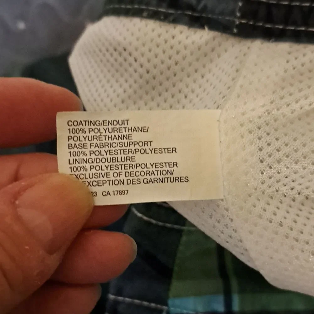 GAP Men's Green Plaid Swim Shorts size XL